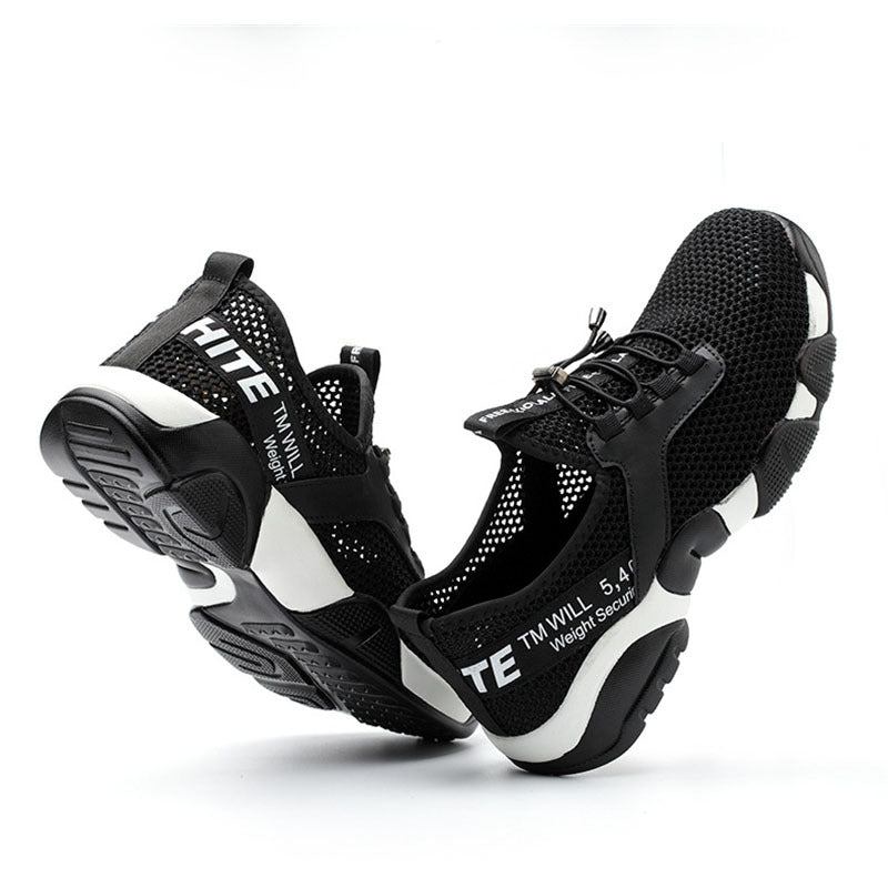 Lightweight Safety Shoes for Men | Breathable Steel Toe Work Sneakers | Protective Industrial Footwear
