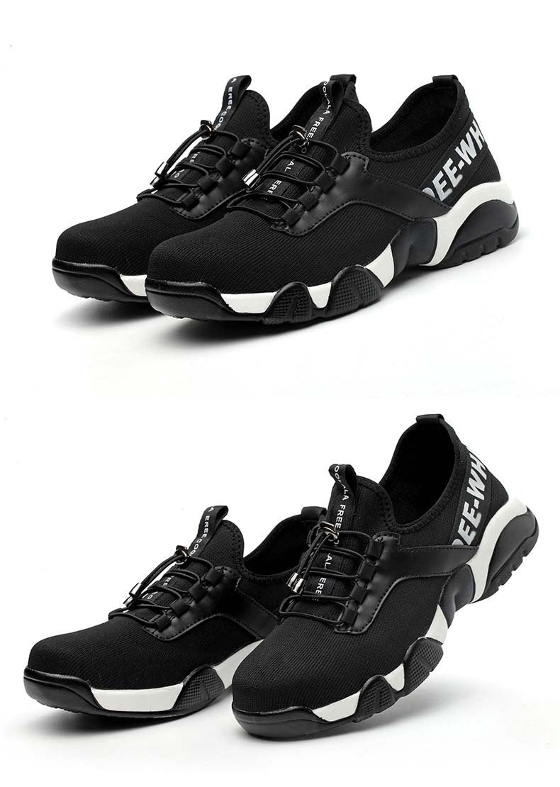 Lightweight Safety Shoes for Men | Breathable Steel Toe Work Sneakers | Protective Industrial Footwear