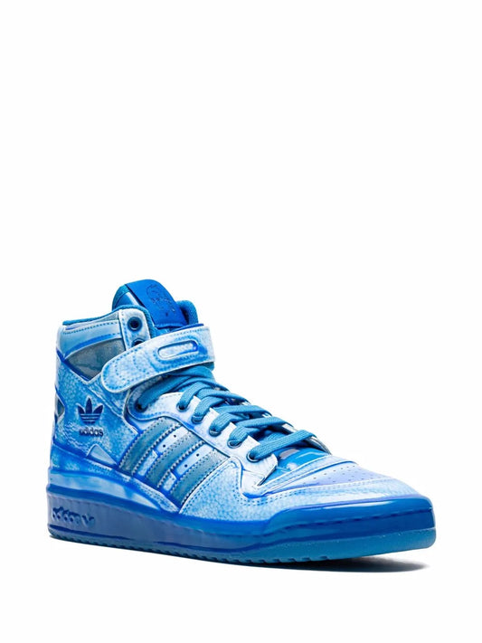 X Jeremy Scott Forum High-Top Dipped Blue Sneakers