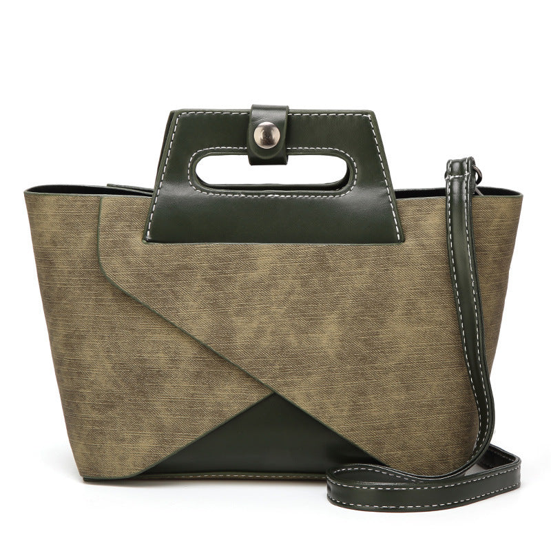 Retro Leather Handbag for Women | Portable Mother Bag & Crossbody Shoulder Bag | New Fashion from Guangzhou