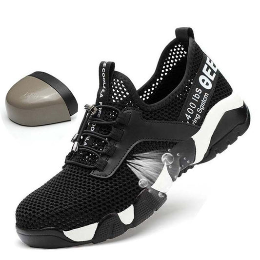 Lightweight Safety Shoes for Men | Breathable Steel Toe Work Sneakers | Protective Industrial Footwear