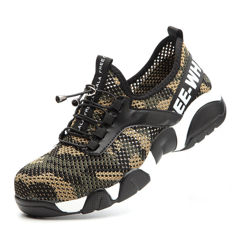 Lightweight Safety Shoes for Men | Breathable Steel Toe Work Sneakers | Protective Industrial Footwear