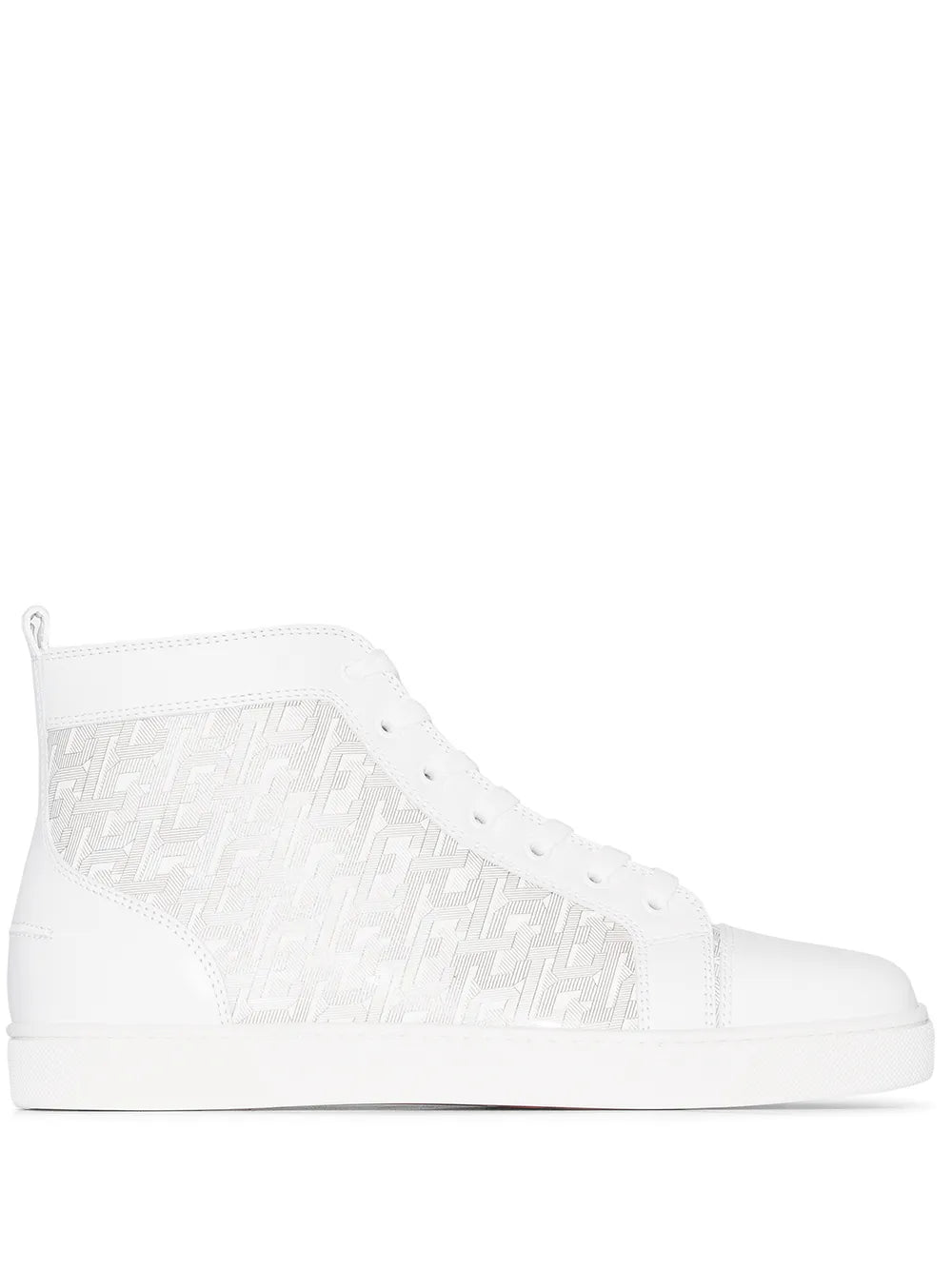 Christian Louboutin Louis Logo-Print Leather High Top Sneakers