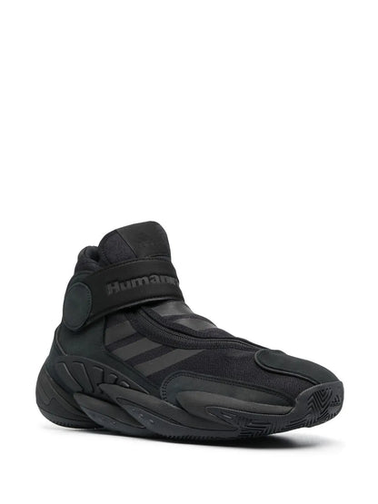 X Pharrell Williams Triple Black High-Top Sneakers