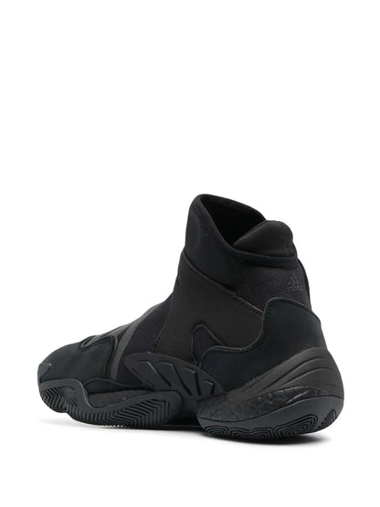 X Pharrell Williams Triple Black High-Top Sneakers