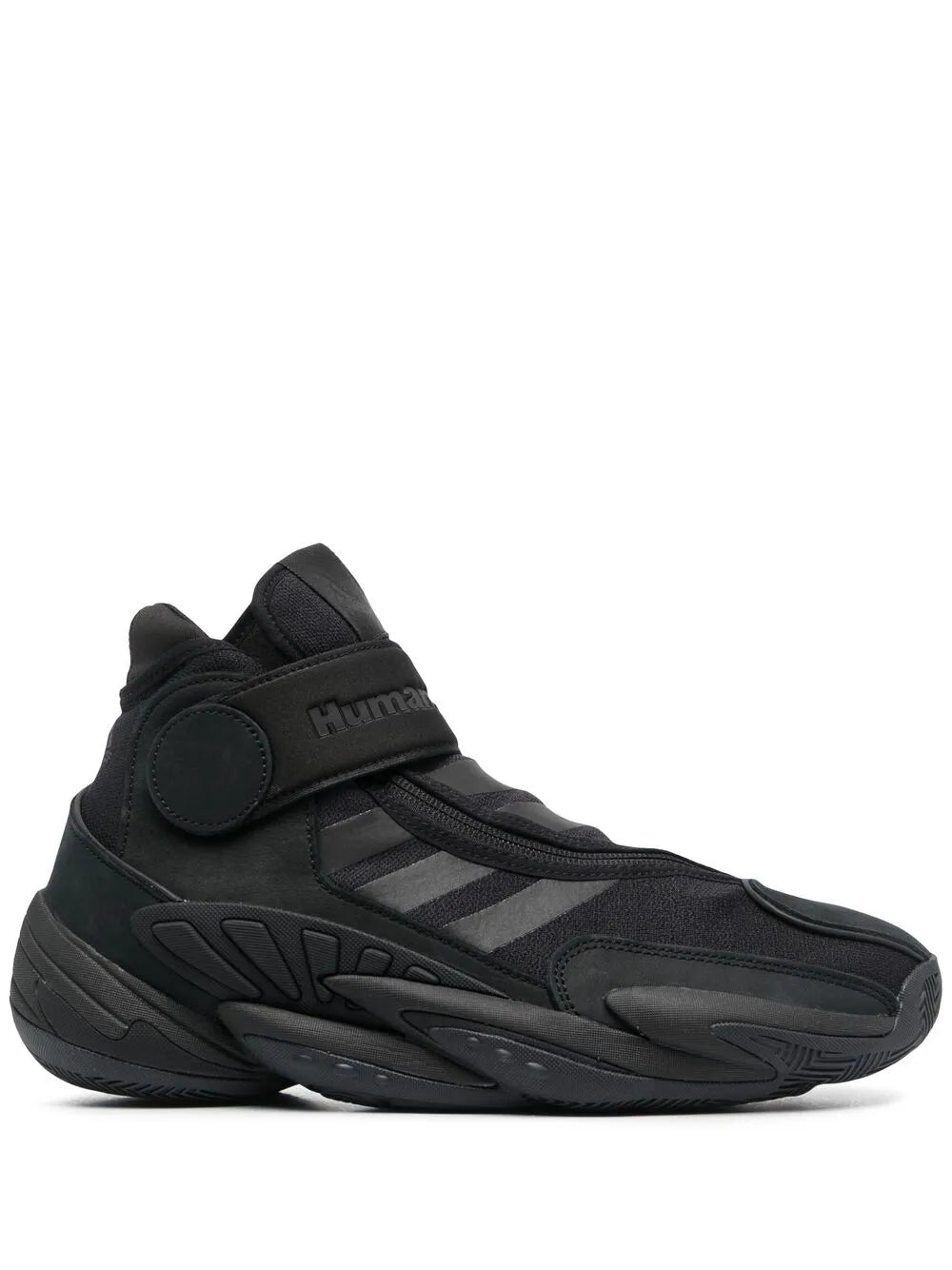 X Pharrell Williams Triple Black High-Top Sneakers