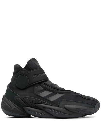 X Pharrell Williams Triple Black High-Top Sneakers