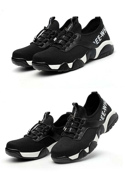 Lightweight Safety Shoes for Men | Breathable Steel Toe Work Sneakers | Protective Industrial Footwear