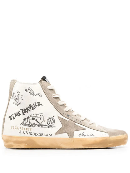 Golden Goose Francy Journey-Print High-Top