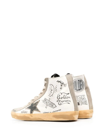 Golden Goose Francy Journey-Print High-Top