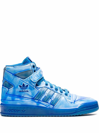 X Jeremy Scott Forum High-Top Dipped Blue Sneakers