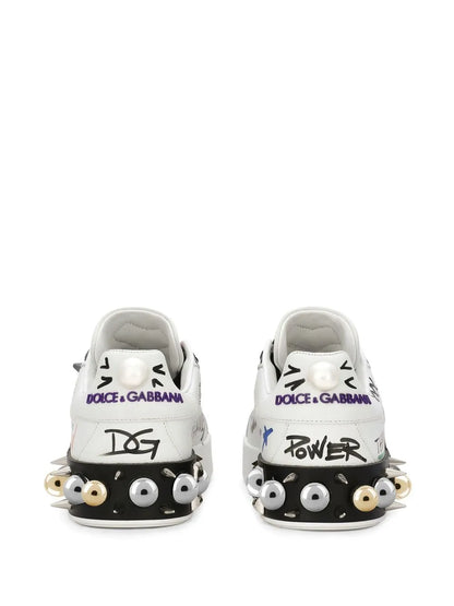 Dolce & Gabbana Portofino Patch-Detail Leather