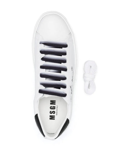 MSGM Slogan-Print Leather