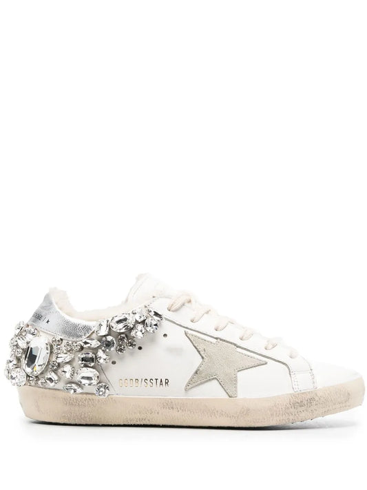 Golden Goose Super-Star Embellished Low-Top
