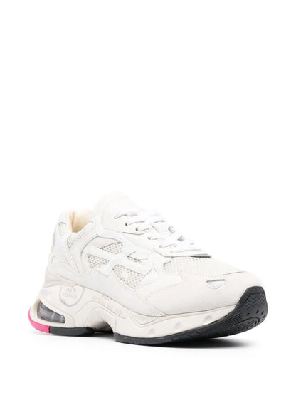 Premiata Panelled-Mesh Low-Top