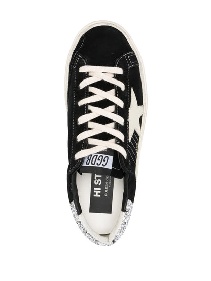 Golden Goose Hi Star Glitter Suede