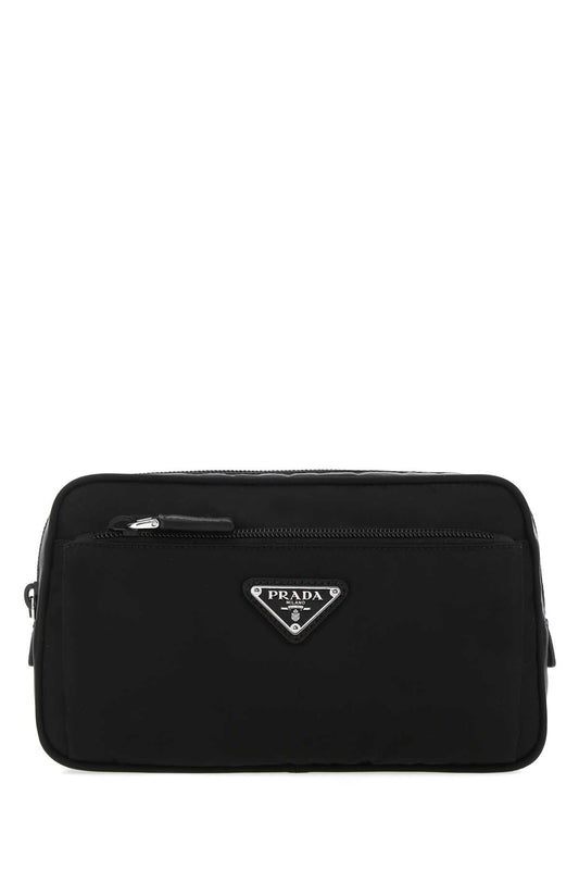 Prada Men Black Re-Nylon Belt Bag