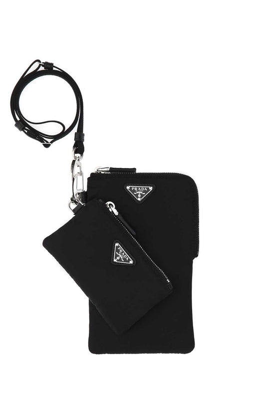 Prada Men Black Nylon Phone Case