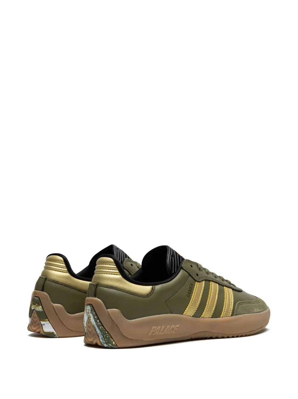 X Palace Puig Samba Olive Gold Sneakers