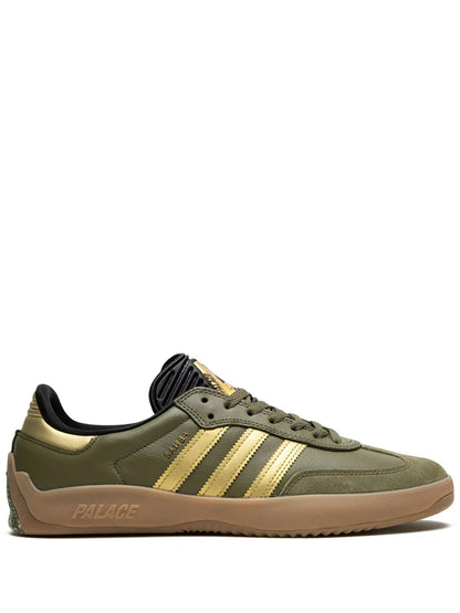 X Palace Puig Samba Olive Gold Sneakers