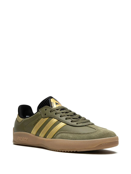 X Palace Puig Samba Olive Gold Sneakers