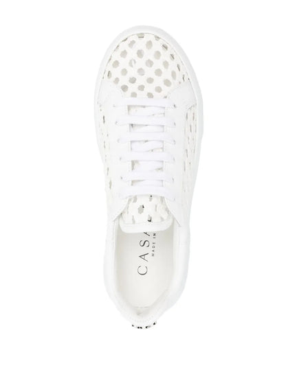 Casadei Cut-Out Low-Top Leather