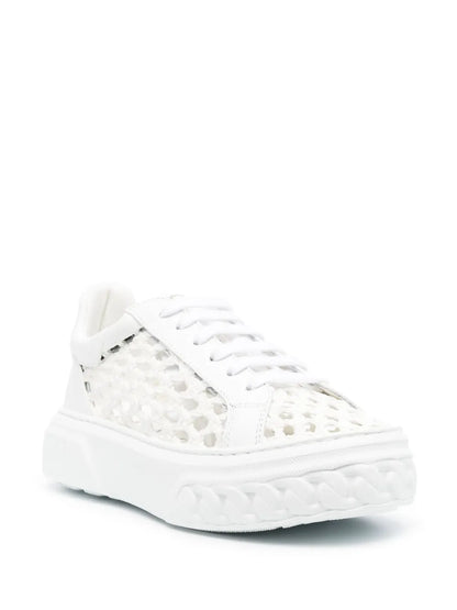 Casadei Cut-Out Low-Top Leather