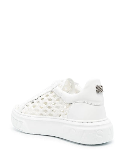 Casadei Cut-Out Low-Top Leather