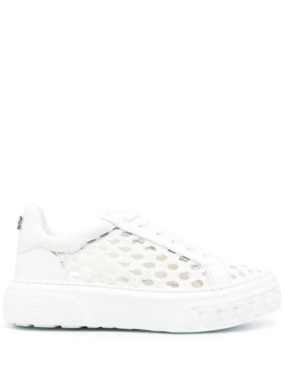 Casadei Cut-Out Low-Top Leather