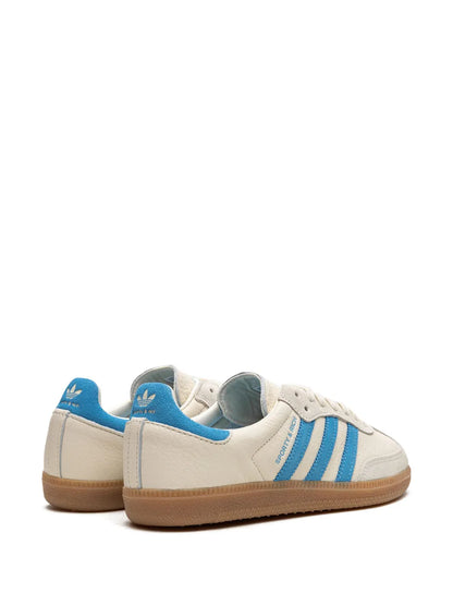 X Sporty And Rich Samba Cream Blue Sneakers