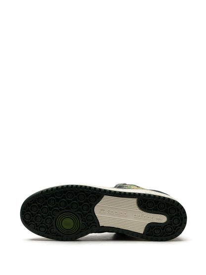 X Bape Forum 84 Low 30Th Anniversary Green Camo Sneakers