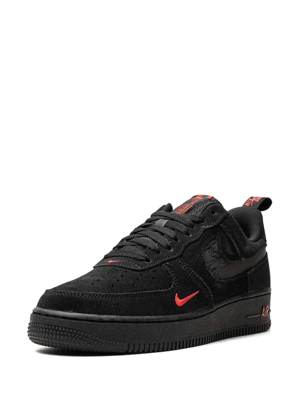 Air Force 1 Low Multi Swoosh Black/Crimson Sneakers