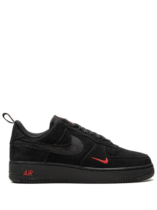 Nike Air Force 1 Low Multi Swoosh Black/Crimson Sneakers