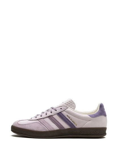 X Kith Classics Gazelle Indoor Ash Purple Sneakers