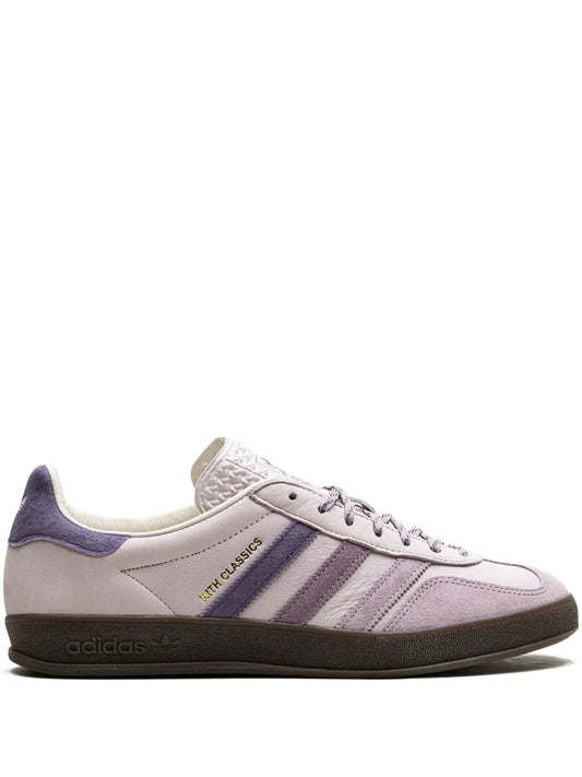 X Kith Classics Gazelle Indoor Ash Purple Sneakers