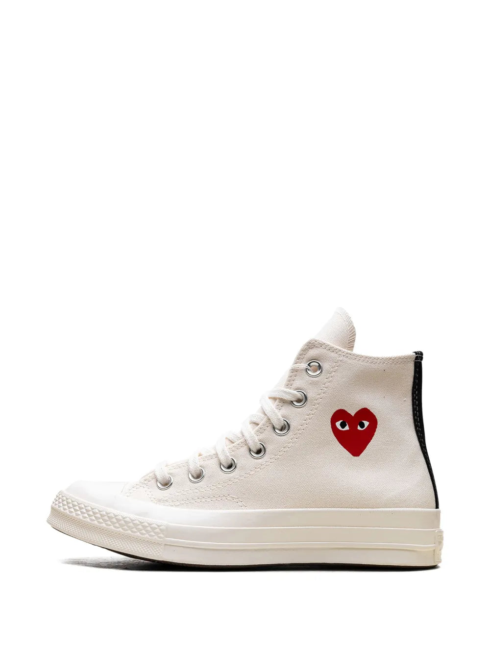 Comme Des Gar ns Play X Converse X Comme Des Gar ns Play Chuck 70 Cream Sneakers