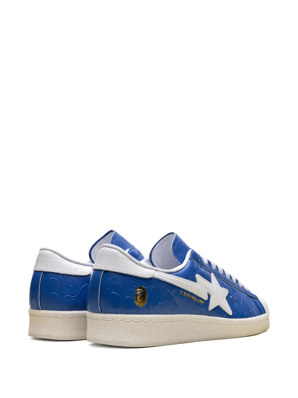 X A Bathing Ape Superstar Vintage Blue White Sneakers