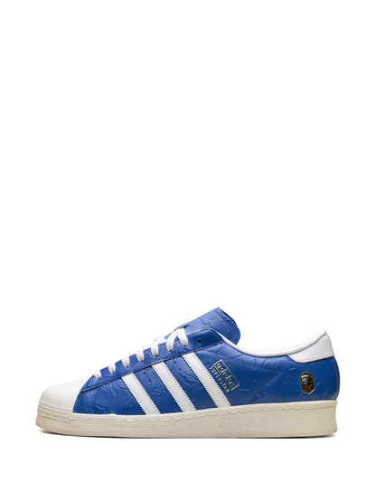 X A Bathing Ape Superstar Vintage Blue White Sneakers