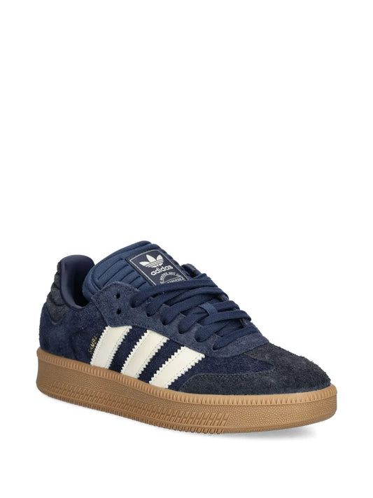 Samba Xlg Three-Stripe Suede Sneakers