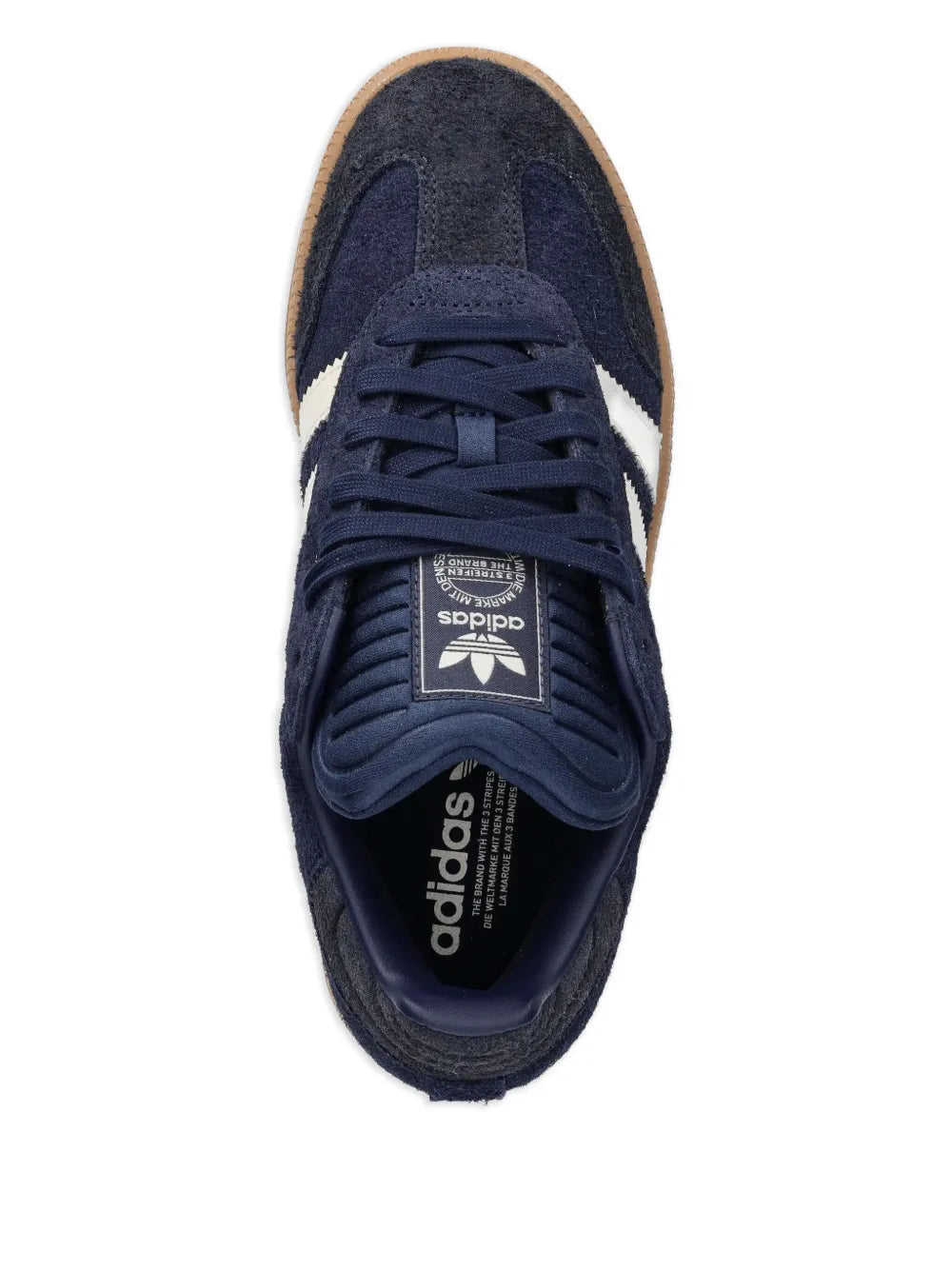 Samba Xlg Three-Stripe Suede Sneakers