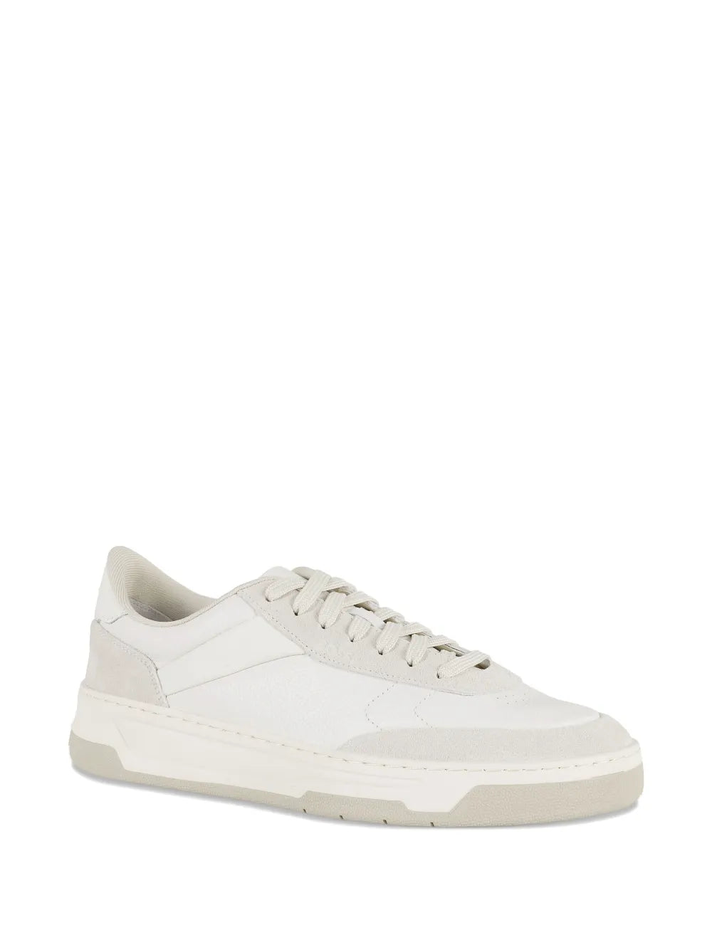 Boss Leather Lace-Up Low-Top Sneakers