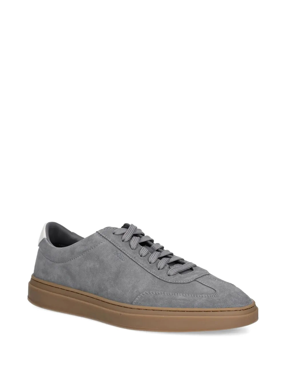 Boss Suede Leather Low-Top Sneakers