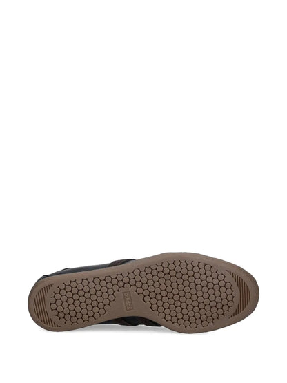 Tobacco Three-Stripe Lace-Up Sneakers