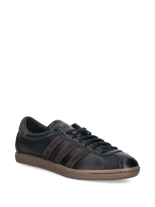 Tobacco Three-Stripe Lace-Up Sneakers