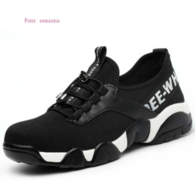 Lightweight Safety Shoes for Men | Breathable Steel Toe Work Sneakers | Protective Industrial Footwear