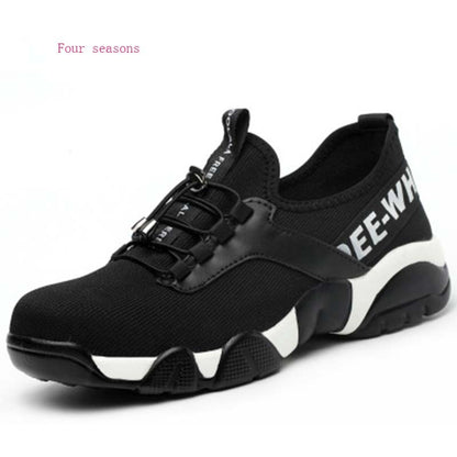 Lightweight Safety Shoes for Men | Breathable Steel Toe Work Sneakers | Protective Industrial Footwear