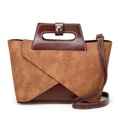 Retro Leather Handbag for Women | Portable Mother Bag & Crossbody Shoulder Bag | New Fashion from Guangzhou
