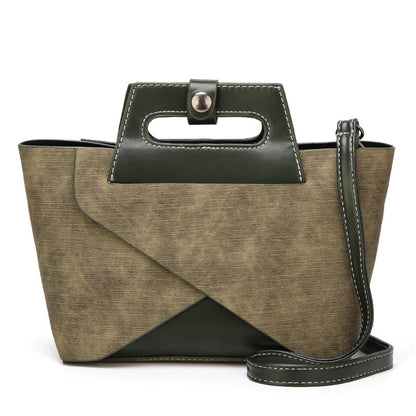 Retro Leather Handbag for Women | Portable Mother Bag & Crossbody Shoulder Bag | New Fashion from Guangzhou