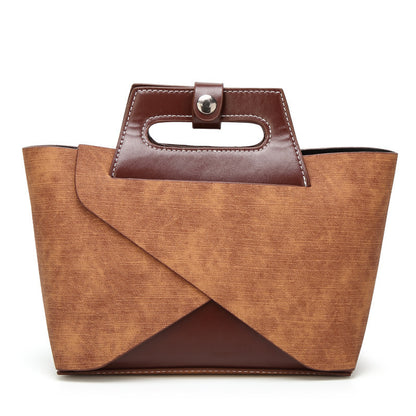 Retro Leather Handbag for Women | Portable Mother Bag & Crossbody Shoulder Bag | New Fashion from Guangzhou