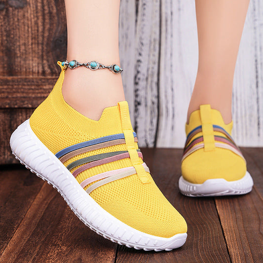 Women's Casual Shoes Breathable Mesh Surface Plus Size Soft Bottom Pumps